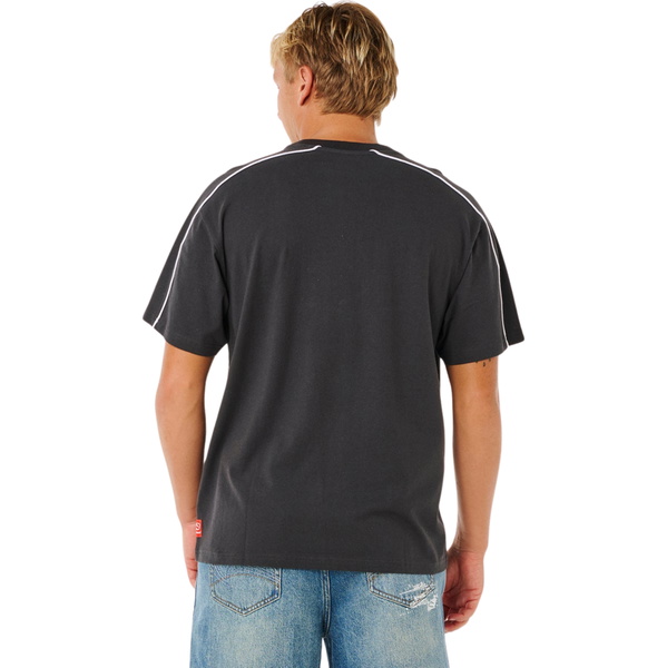 2026 Rip Curl Heren Inner Visions Panel Tee 110MTE - Washed Black
